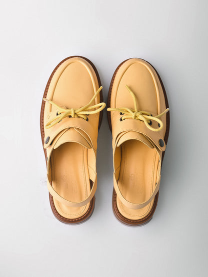 Mocassim Cume Slingback Couro