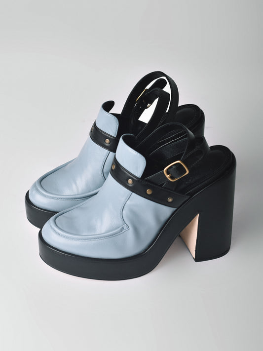 Mocassim Íris Salto Bloco Couro